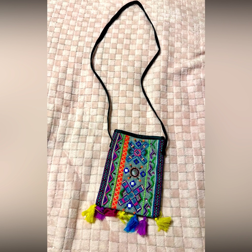 Boho Embroidered Crossbody Bag